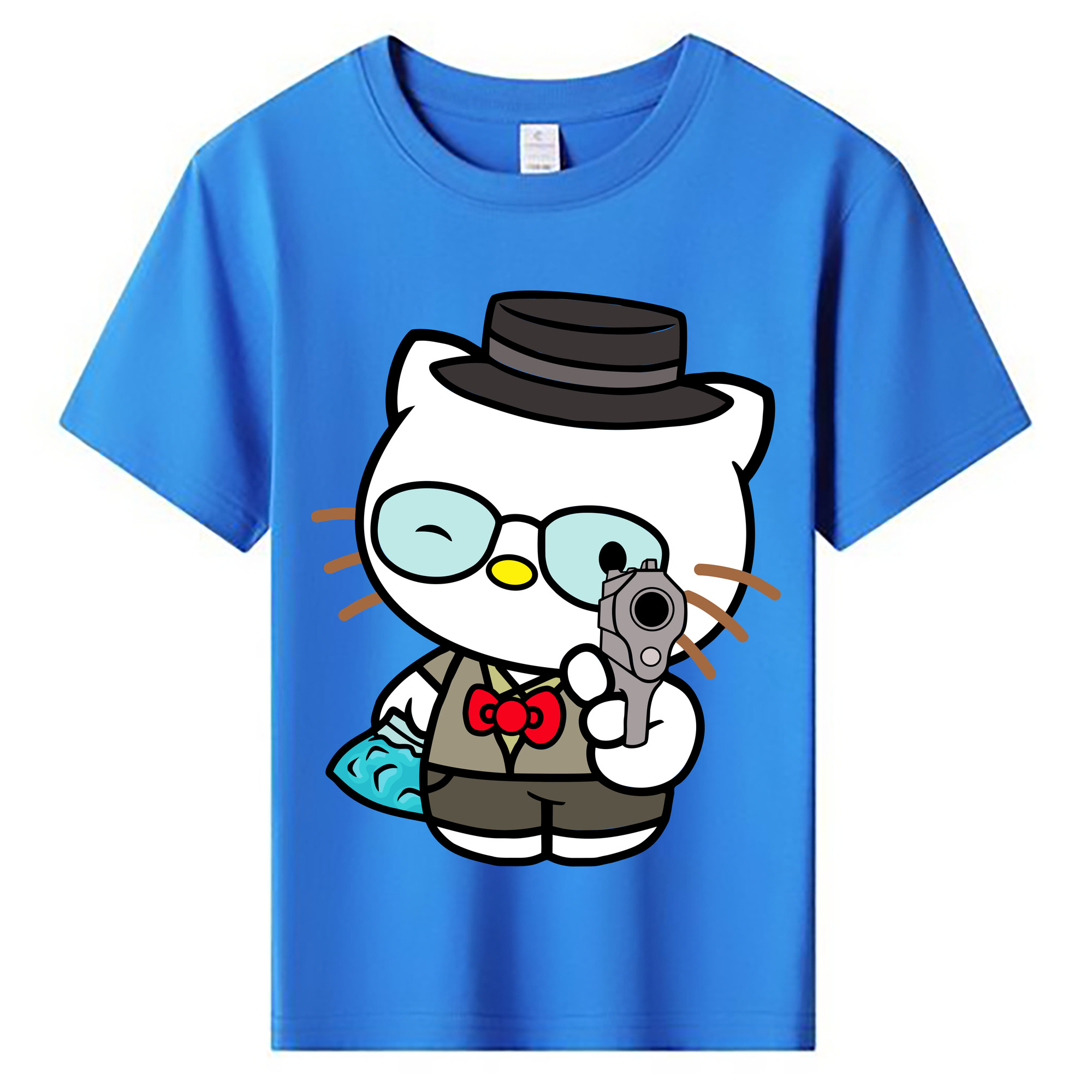 （画像用） Hello Kitty ハローキティ 綿100％キッズTシャツ（フロントプリント）